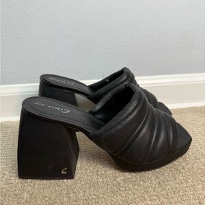 Circus NY - Black Quilted Platform Mules | Never Worn 🖤